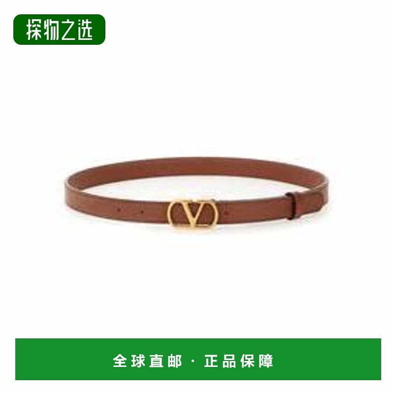 香港直邮valentino 华伦天奴 女士 VLOGO 皮革皮带(淡褐色) 7W2T0