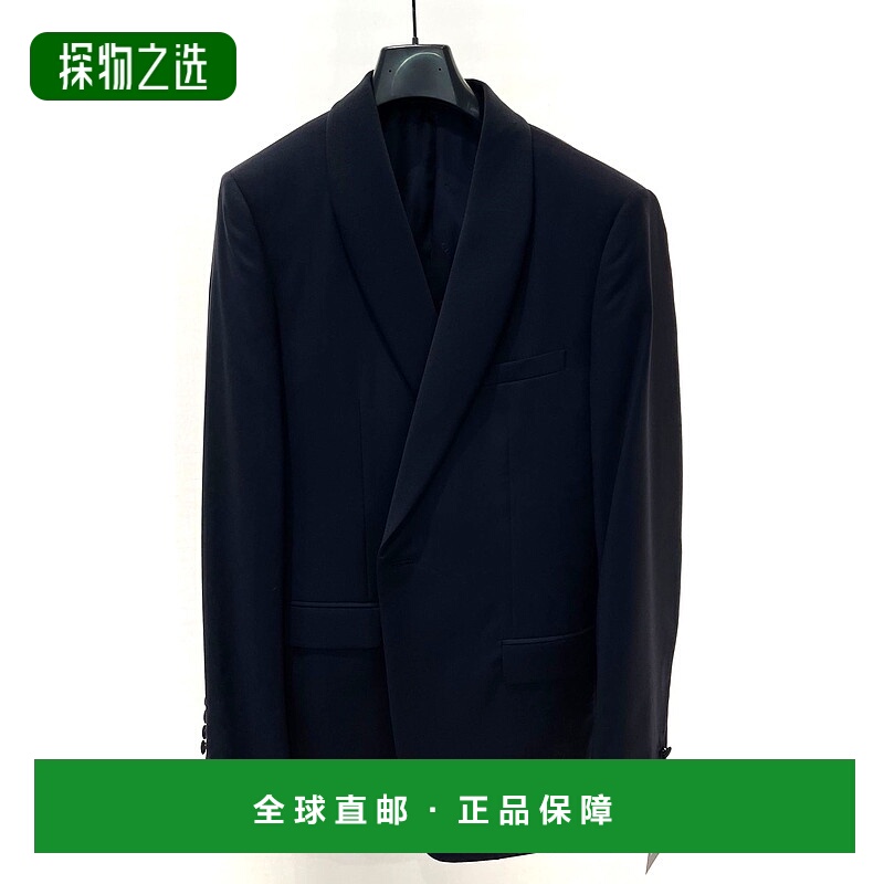 香港直邮Dior 长袖西装套装 043C726S604迪奥羊毛外套翻领