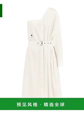 香港直邮Dior 不对称中长衬衫连衣裙 421D11A3124