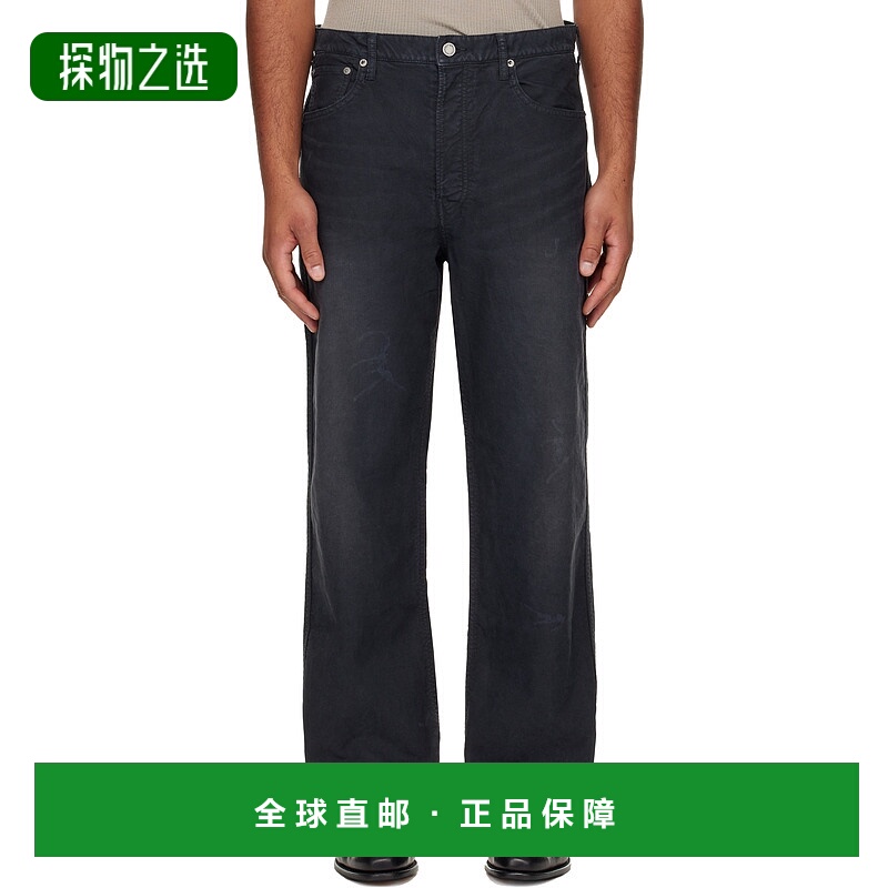 香港直邮Visvim 维斯维木 男士 黑色 Fluxus 01 Wide G.Cords 长