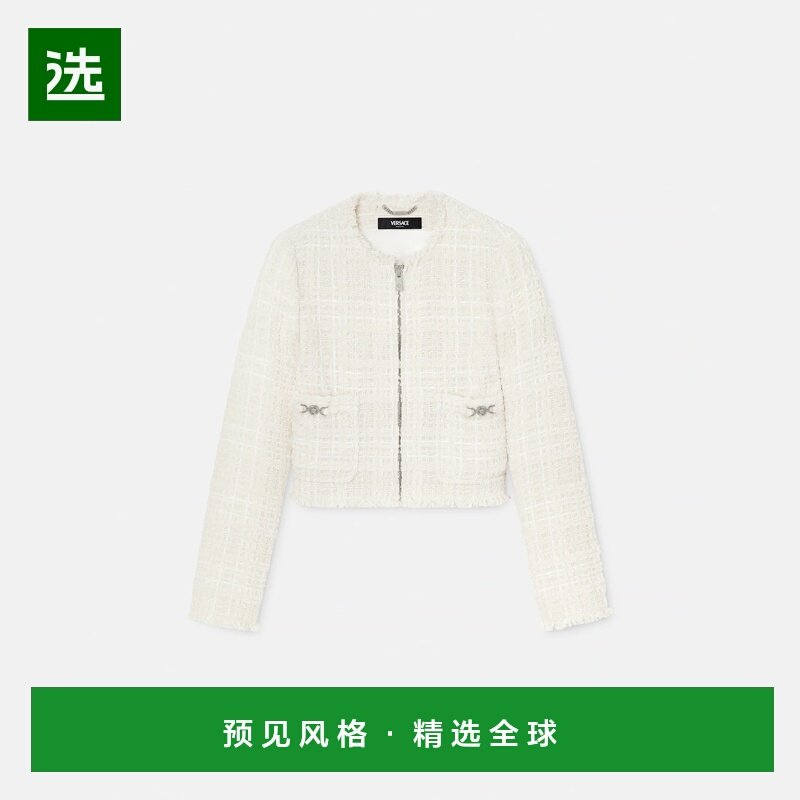 1h可退 欧洲直邮VERSACE 范思哲 25秋冬 1023079-1A16514_1W010,女装/女士精品,短外套,淘宝优惠券,粉丝福利购,淘宝优惠卷