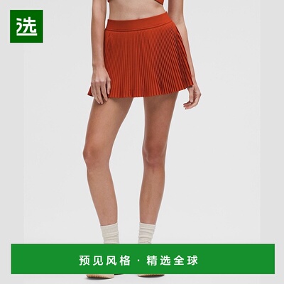 1h可退 欧洲直邮LULULEMON露露乐檬 高腰褶皱Varsity网球裙半身裙