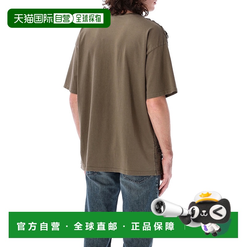 1h可退 香港直邮Diesel 迪赛 男士 圆领T恤 A176470SLBS green绿