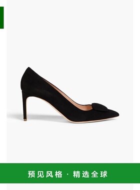 1h可退 香港直邮Rupert Sanderson 女士 Nada 精饰绒面革浅口鞋 R