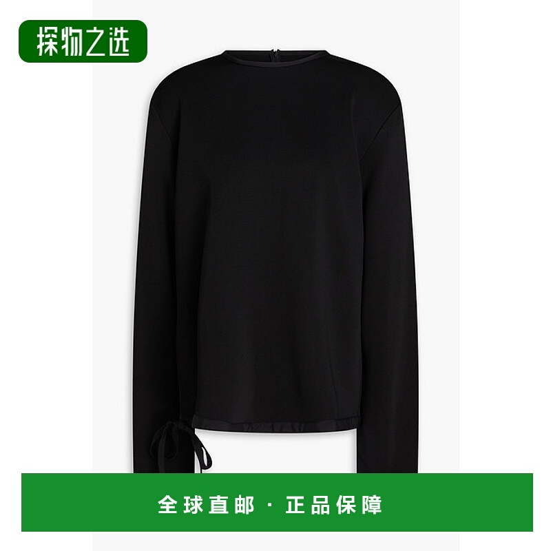 香港直邮Jil Sander 吉尔·桑达 女士 斜纹修饰针织上衣 J02GU010