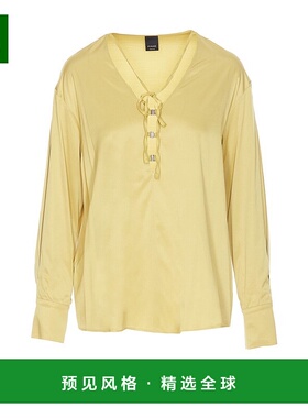 1h可退 香港直邮Pinko 品高 女士 长袖衬衫 105014A2GD yellow黄