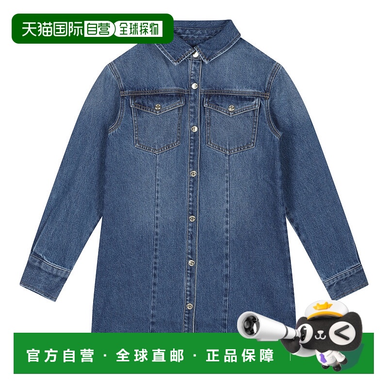 1h可退 香港直邮Moschino 莫斯奇诺 女童 Teddy Bear 牛仔连衣裙
