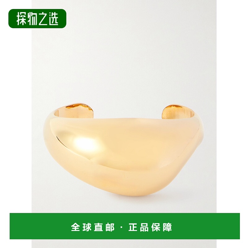 1h可退 香港直邮Saint Laurent 圣罗兰 女士 Brancusi 镀金手镯 8