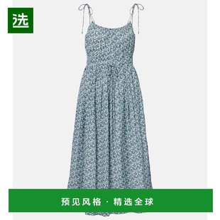 1h可退 香港直邮VERONICA BEARD 女士 Millie 花朵抽褶中长连衣裙