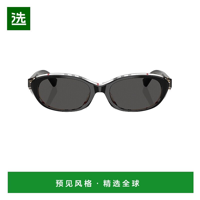 1h可退 香港直邮Burberry 巴宝莉 女士 椭圆形太阳眼镜 805626228