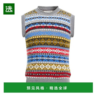 1h可退 香港直邮Wales Bonner 男士 无袖毛衣 grey灰色 舒适时尚