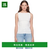 bone 美国直邮 1h可退 褶皱背心吊带 rag Luca 夏季 白色 女装