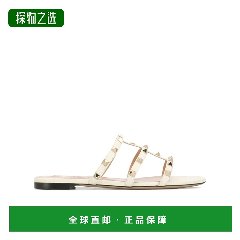 【99新未使用】香港直邮Valentino ROCKSTUD 铆钉镶嵌凉拖 WS0C49