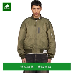 1h可退 香港直邮Maison Mihara Yasuhiro 三原康裕 男士 卡其色 V