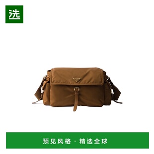 香港直邮Prada Explore 大号 Re-Nylon 翻盖单肩包 1BD391RDLNVNO