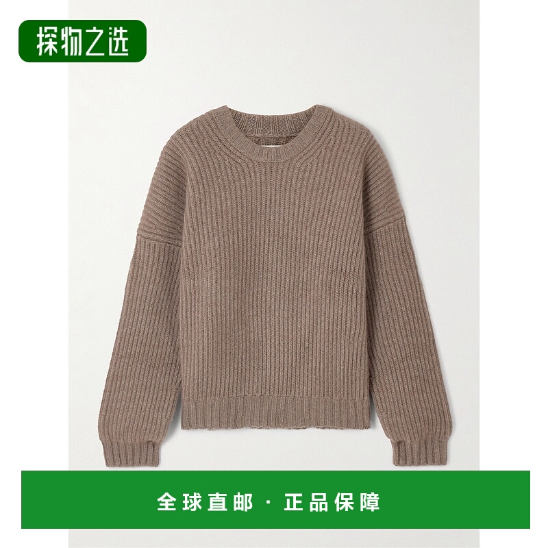 香港直邮KHAITE 女士 长袖毛衣 9657600 brown棕色 舒适时尚