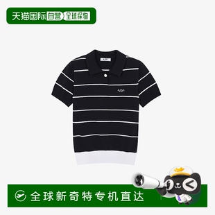 欧洲直邮APC 女士深海军蓝聚酯纤维 棉Polo衫