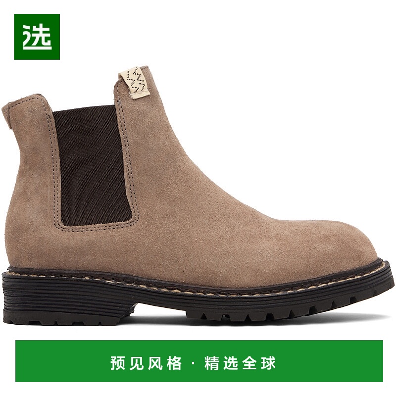 香港直邮Visvim 维斯维木 男士 棕色 Gornergrat Mid-Folk 切尔西