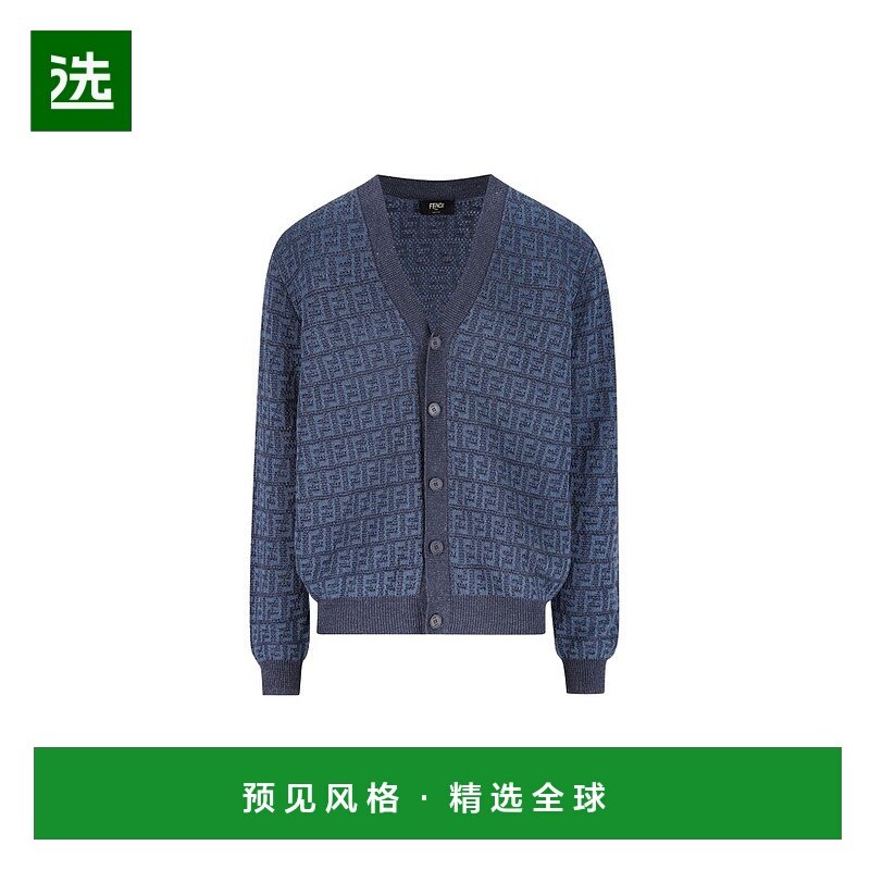 1h可退 香港直邮Fendi 芬迪 男士 长袖V领开衫 FZC433AO5J