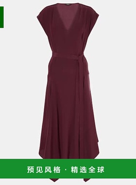 香港直邮JOSEPH 约瑟夫 女士 Goodman 真丝双绉中长连衣裙丝绸