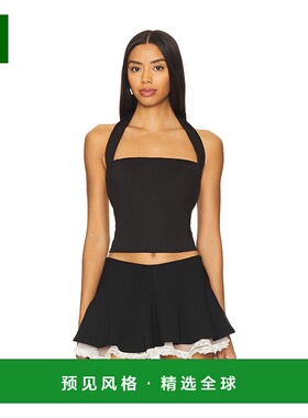 1h可退 香港直邮Majorelle 女士 Luana 上衣 MJS655U24 black黑色