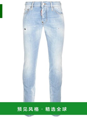1h可退 香港直邮Dsquared2 二次方 男士 标志牛仔长裤 S74LB1321S