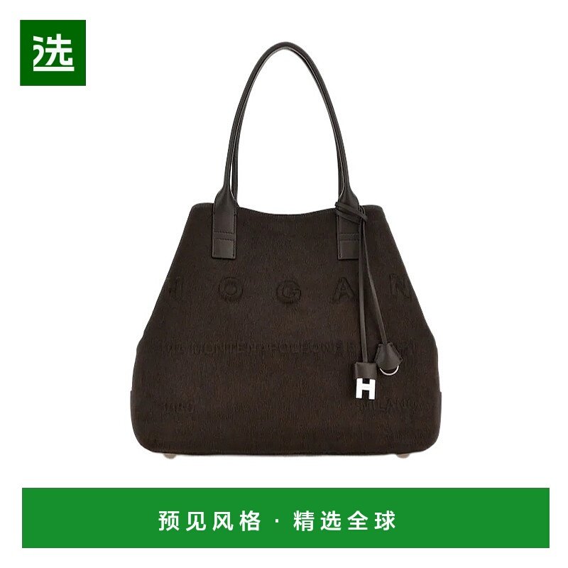 香港直邮Hogan Script 中号购物袋 KBW01TA1300UH4托特包手提包