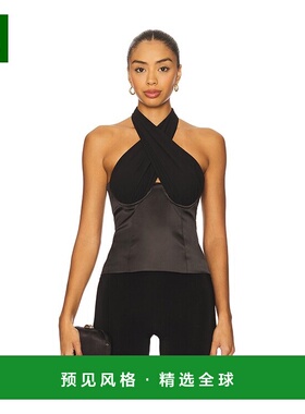 1h可退 香港直邮Majorelle 女士 Tia 上衣 MJS10045F25 black黑色