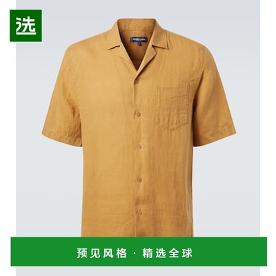1h可退 香港直邮Frescobol Carioca 男士 Angelo 亚麻保龄球衬衫