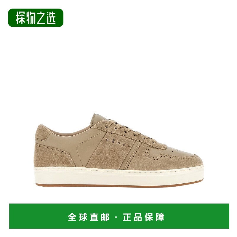 香港直邮Hogan 圆头低帮休闲鞋 HXM6680FL3TN1M