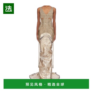 香港直邮Rick Owens 针织长款羊毛背心 RO01E7644KGRIDG连衣裙