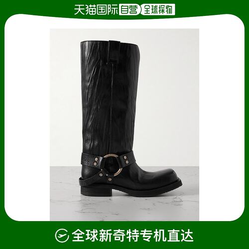 香港直邮Acne Studios 艾克妮 女士 插扣皮革高筒靴 AD0663