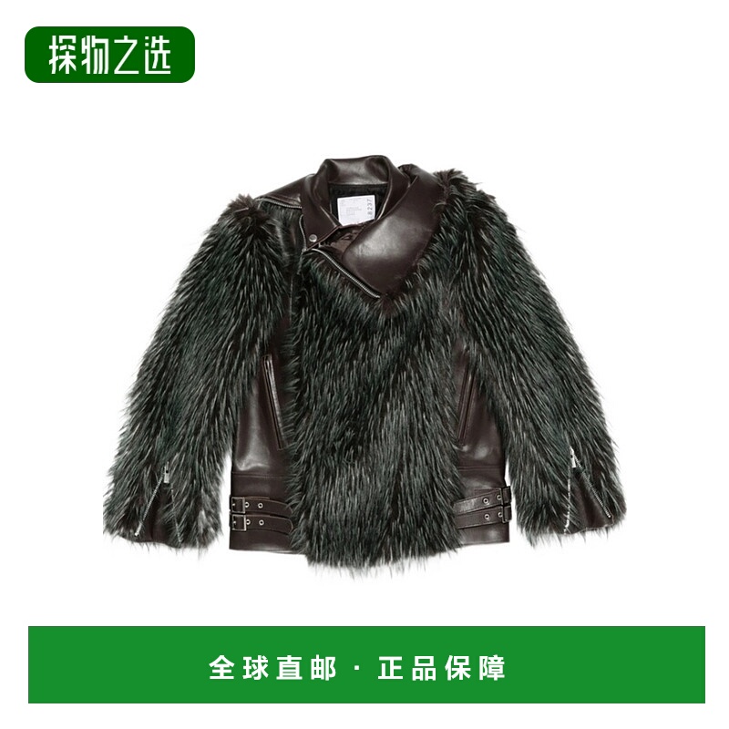 香港直邮Sacai 女士 棕色夹克 2508237 brown棕色 舒适时尚