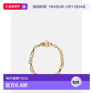 1h可退 香港直邮Emanuele Bicocchi 男士 BAB2GGOLD 金色手链 BAB