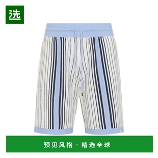 1h可退 香港直邮AMIRI 男士 Script 条纹短裤 AMKNSH1048ASHLEY