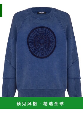 香港直邮Balmain 圆领长袖卫衣 EH1JS007BC89