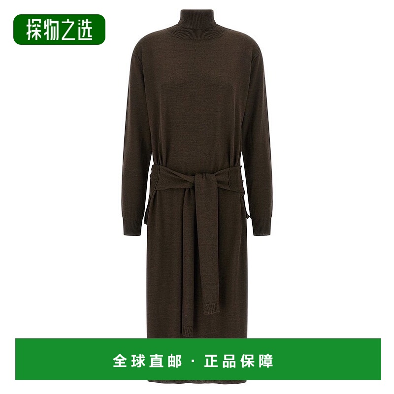 香港直邮Lemaire 女士 高領長袖中長連身裙 DR1082LK087