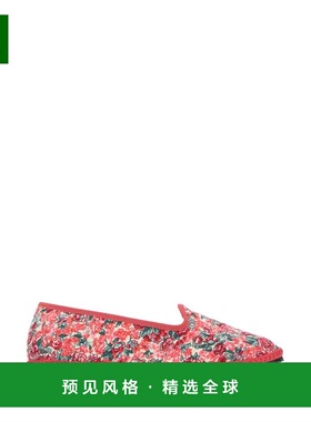 1h可退 香港直邮Vibi Venezia 女士 印花帆布芭蕾平底鞋 WS22FMI5