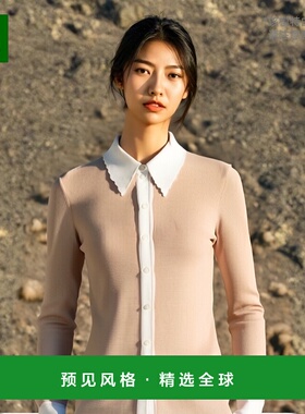 香港直邮Chloe 翻领针织开衫 C21WMC06535