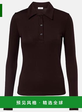 1h可退 香港直邮AGOLDE 女士 Amos Polo衫 brown棕色 舒适时尚