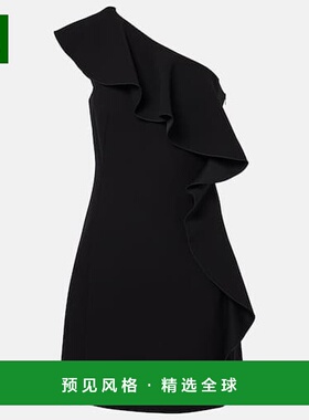 香港直邮MaxMara 麦斯玛拉 女士 Giacomo sablé 荷叶边迷你连衣