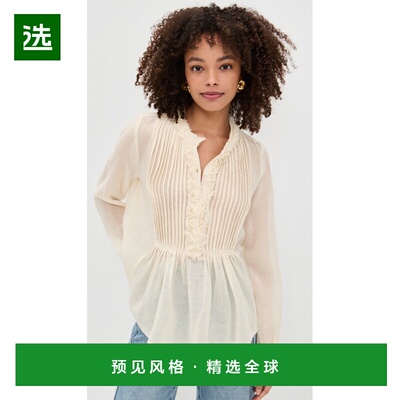 1h可退 香港直邮ULLA JOHNSON 女士 Adriel 长袖长衫  舒适时尚