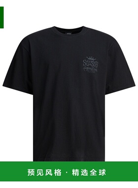 香港直邮STUSSY 男士T恤 1905141BLAC AW2025 黑色 T-shirts