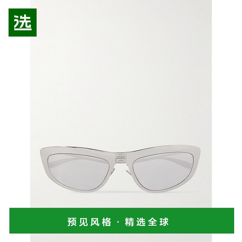 1h可退 香港直邮Givenchy 纪梵希 男士 镜面D形框镀银太阳眼镜 GV