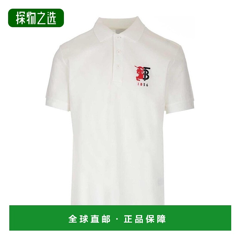 1h可退 香港直邮BURBERRY 男士T恤 80257561 SS2020 白色 徽标刺P