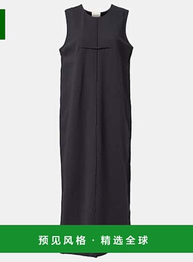 1h可退 香港直邮KHAITE 女士 Hal 棉质长款连衣裙 black黑色 舒适