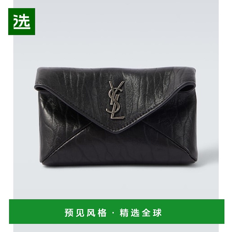 1h可退 香港直邮Saint Laurent 圣罗兰 男士 Cassandre 皮革钱包