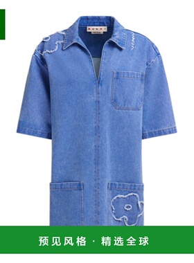 香港直邮Marni 贴花短款牛仔连衣裙 ABJD1391QSUSCX34