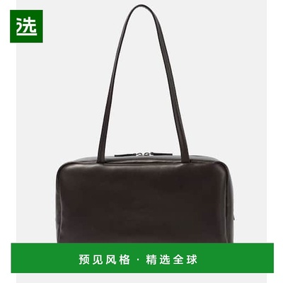 1h可退 香港直邮The Row 女士 Astra 皮革手提包 brown棕色 舒适