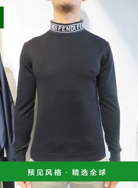 香港直邮Fendi 徽标字母T恤 男装半高领长袖毛衣FZZ411ACFZ